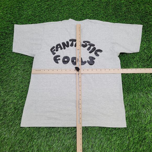 Vintage 80s Theater Mask Shirt Womens Large 21x24 Crop USA - Picture 6 of 16